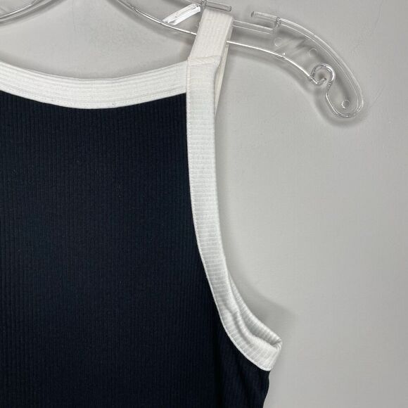 J.CREW Lady Tank Top Women XS Ribbed NEW Black Button Front BY420 - Picture 5 of 10